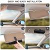 Sunglass Holders For Car Sun Visor Eyeglasses Hanger Auto Interior Accessories PU Leather Car Sunglasses & Glasses Holder Visor