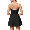 CHARMLEAKS Tenniskjole for kvinner med shorts Golfkjole Trening Justerbar treningskjole Activewear