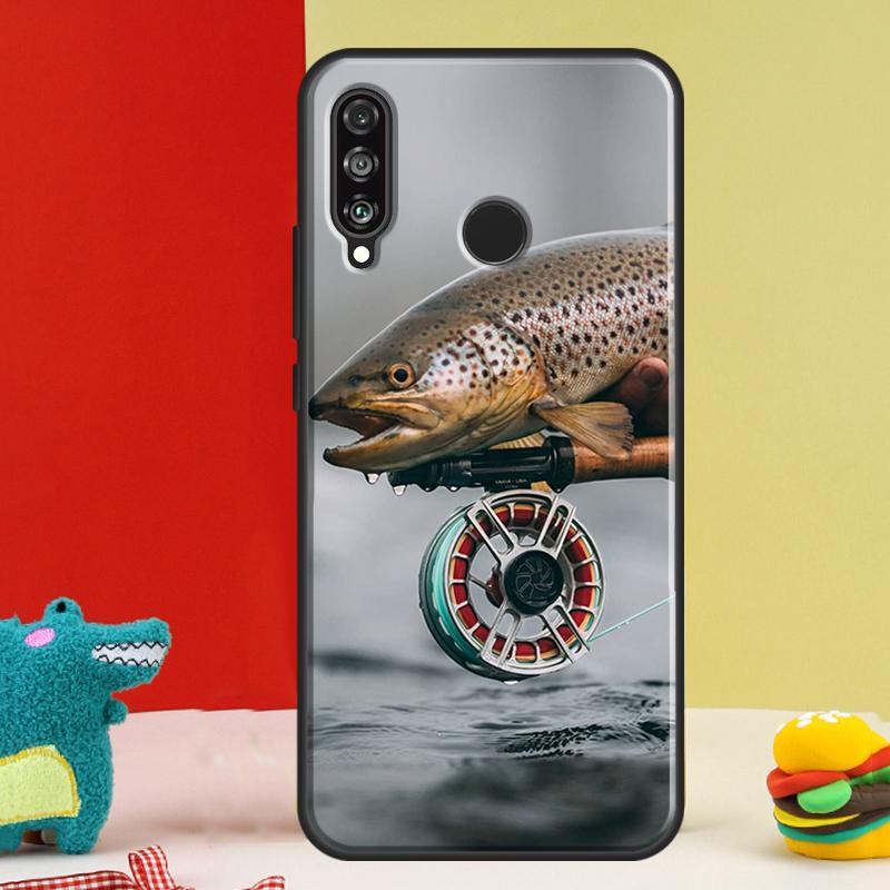 Rainbow Trout Fishing For Huawei Nova Y91 Y90 Y60 Y70 Y72 Y61 9 10 SE 12i 12s 11i 5T P60 Pro P20 P30 P40 Lite Case