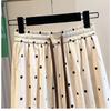 2026 Summer Cotton Linen Polka Dot Trousers Women's Loose Wide Leg Versatile Nine Point Harem Pants Korean Version Lantern Pants