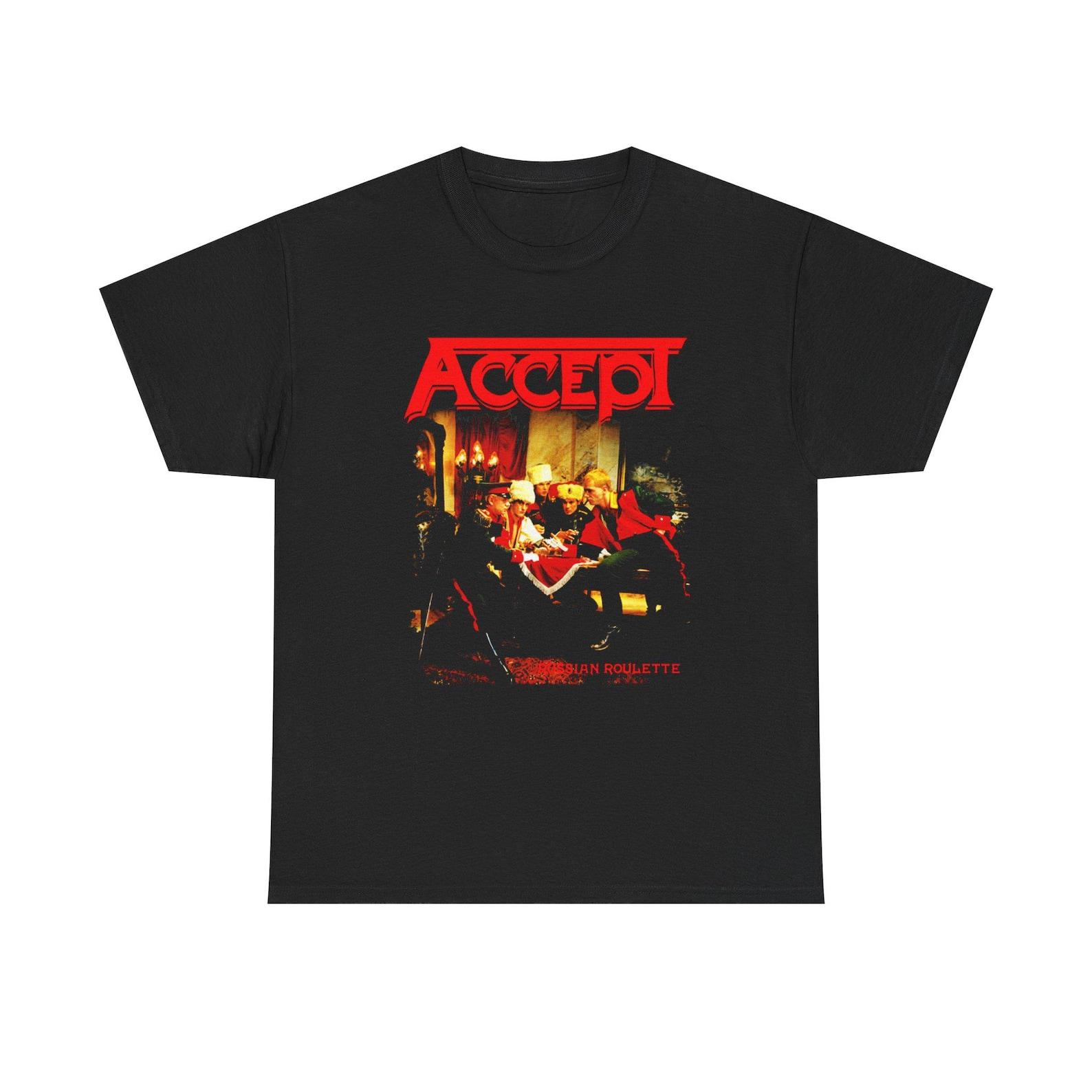 Accept Heavy Metal Shirt, Vintage 80s German Metal Band Tee, Udo Dirkschneider Classic Metal T-Shirt, Retro Heavy Metal Music Tee 4XL