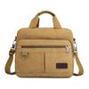 Men's Canvas Laptop Briefcase - Handheld, Shoulder, or Crossbody Bag