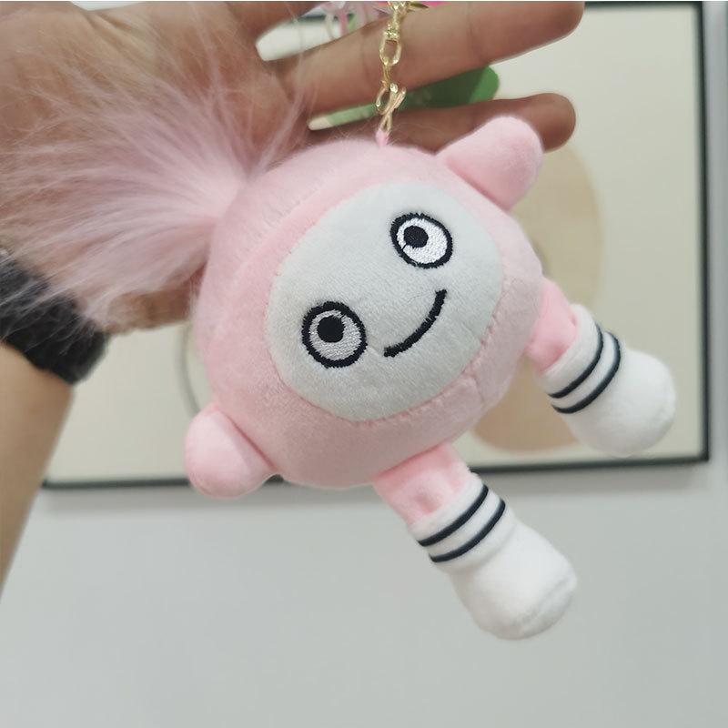 

Plush Braided Adorable Keychain Cute Stuffed Animal Toy For Birthdays And Bags розовый