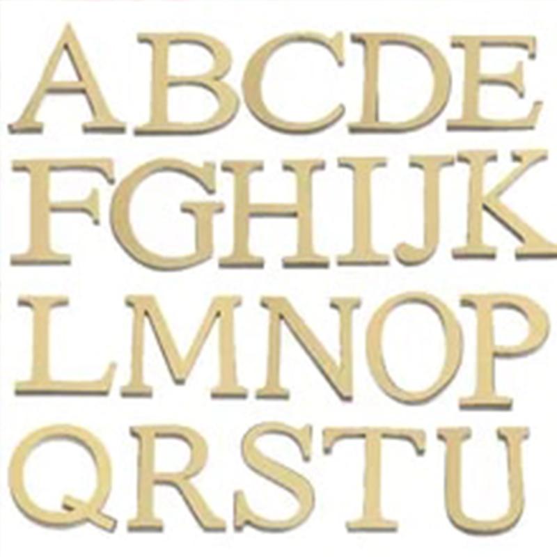 10CM 26 English Letters Wall Sticker 3D Mirror Acrylic Gold Wall Sticker Decals Self-Adhesive Home Party Decor Wall Art Mural