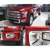 2X Chrome Front Bumper Fog Light Frame Decor Cover Trim For Ford F150 XLT 2015+