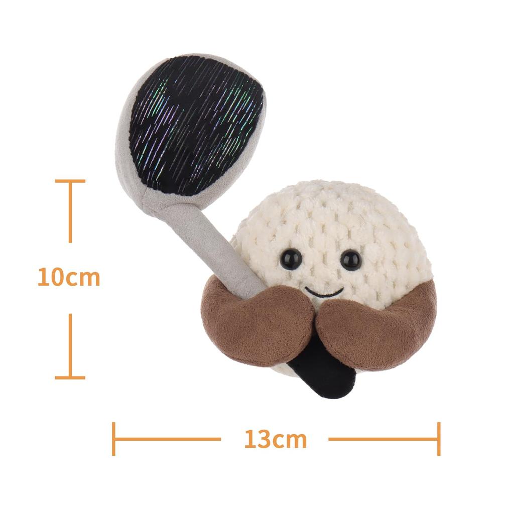 Apricot Lamb Happy Golf Children's Plush Toy, Soft and Cute, Fluffy Happy Golf for Girls and Boys, 13cm