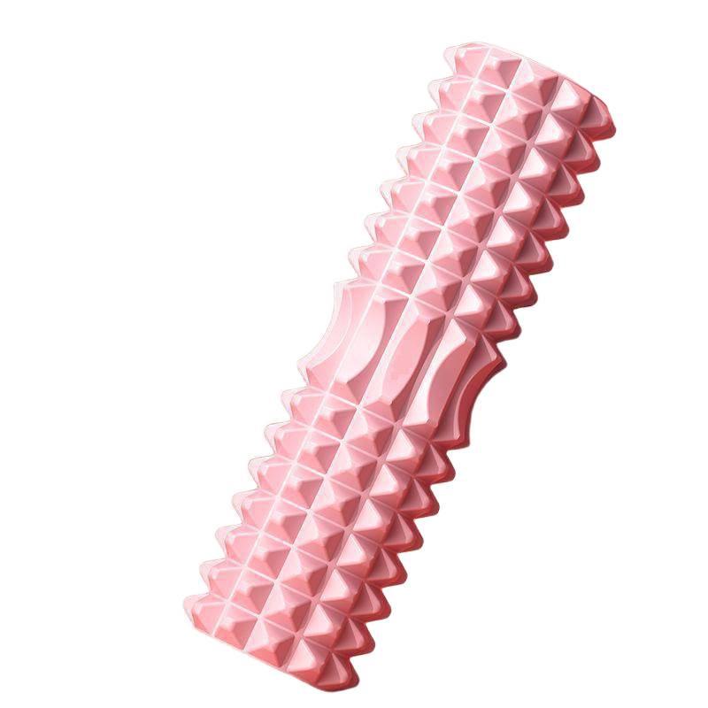Beginners Foam Roller & Wolf Tooth Massage Stick for Muscle Relaxation, Non-Leg Slimming, and Fascia Fitness Yoga