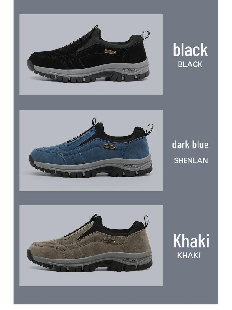 Men's Waterproof, Non-Slip Outdoor Sports & Safety Shoes with Wear-Resistant Thick Soles