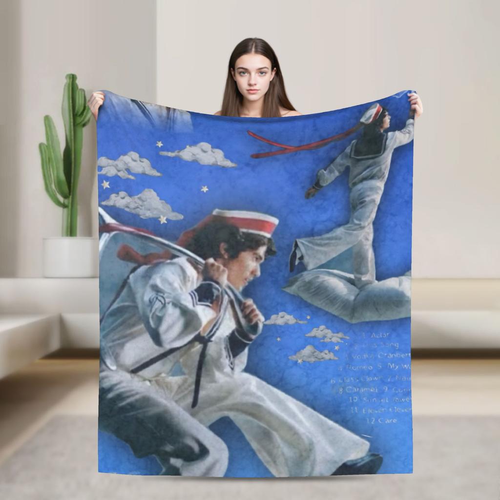 Conan Gray Wishbone Decke Amerikanischer Sänger Reisebüro Flanell Überwurfdecke Für Schlafzimmer Warme Tagesdecke Geburtstagsgeschenk