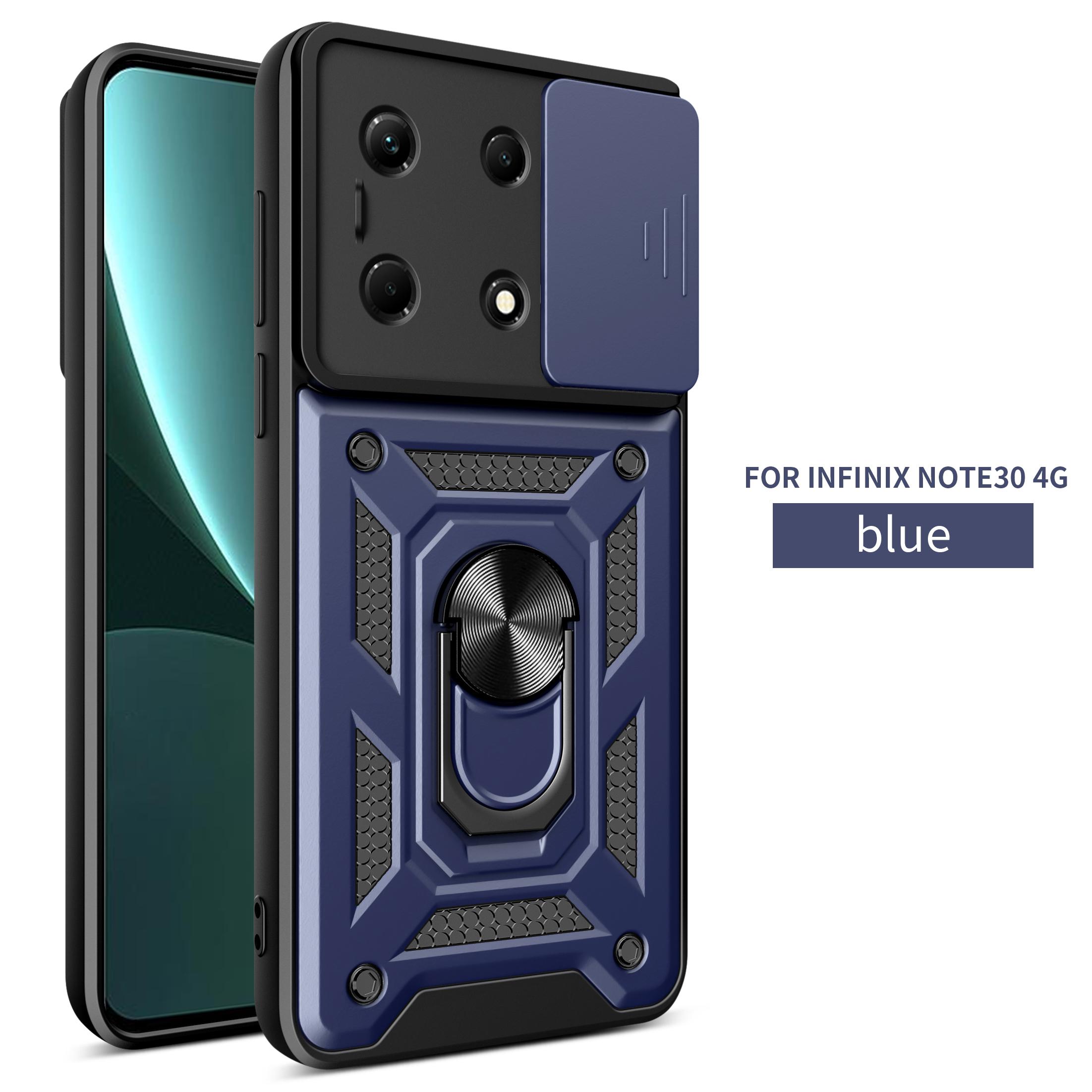 

Чехол для Infinix Note 30 Чехол-крышка для Infinix Note 30 Pro чехол note30i Магнитное кольцо-держатель Бронированный чехол для телефона Защита камеры сдвижной Задняя крышка Infinix Note 30