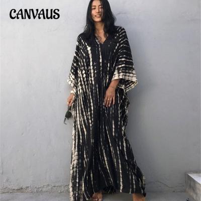 Plus Size Women's Print Beach Quick Drying Holiday Beach Skirt Bikini Sunblock Blouse