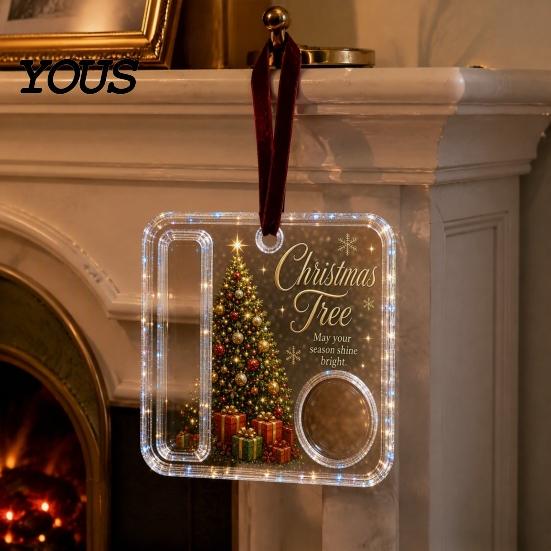 Buntes Hängendes Geldornament Weihnachts-Bargeldgeschenk-Ornament, Acryl-Feiertagshalter für Bargeld, Lustiger Weihnachtsmann Einzigartiges Familien-Schneemann-Engel-Elch Weihnachten