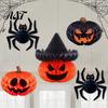 Forniture per Feste Appese Decorazione a Nido d'Ape di Halloween, Zucca Ragno Carta Accenti Creativi Decorazione per Casa Ufficio Aula Vacanze Oggetti di Scena Interni