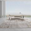 Wabi-Sabi Loop Pile Carpet: Non-Slip Floor Mat for Living Room, Light Luxury Coffee Table, and Bedroom Decor