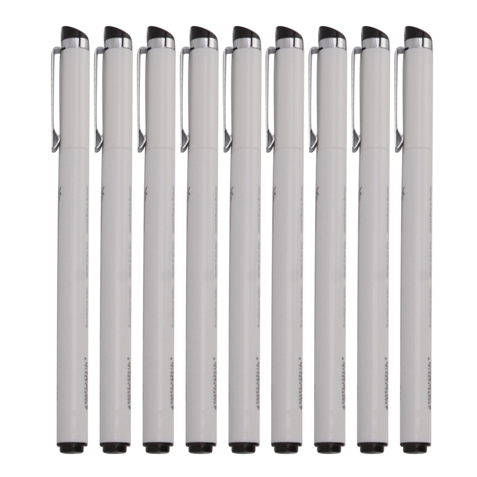 

9 шт. Водонепроницаемые микролинерные ручки, более плавное письмо, рисование, разные размеры наконечников, ручка для линейной графики для