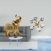 Elephant Sphere Resin Art Sculpture Modern Decorative Figurine Ornament for Desk Shelf Bedroom