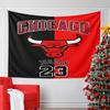 Chicago Bulls Logo Tapestry Design Pattern Wall Hanging Tapestry Decorative Tapestry Home Decor for Bedroom and Living Room