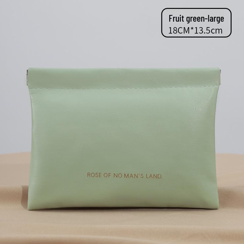 Clamshell Mini PU Earphone Case & Coin Purse - Candy Color Lipstick Storage Pouch