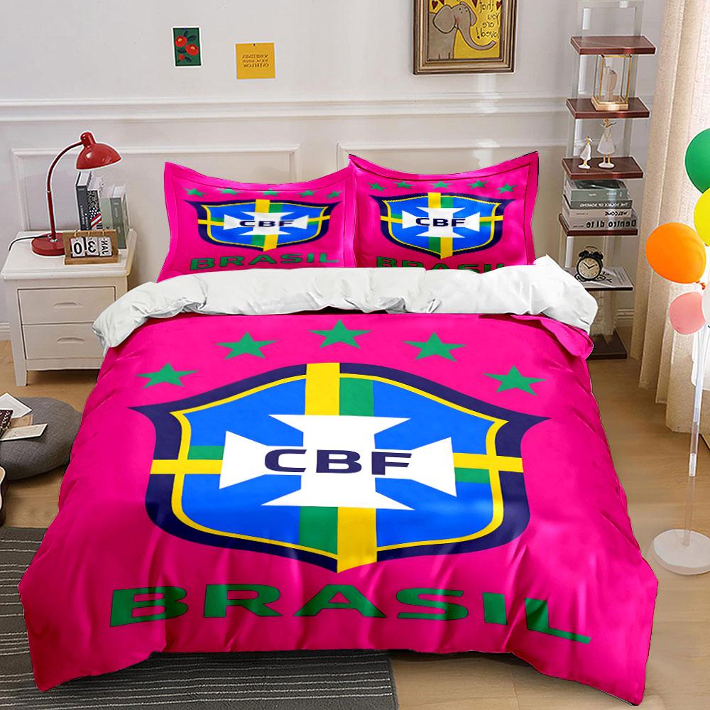 

Brazilian crest and stars. Bedding sets Duvet cover sets Duvet covers Pillowcases(1 * Duvet Cover 2 * Pillowcases without duvet insert) 135x200cm