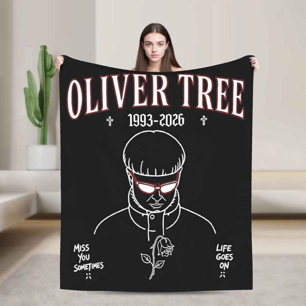 Oliver Tree Blanket Comfortable Throw Blanket Winter Kids Adults Living Room Camping Bedspread