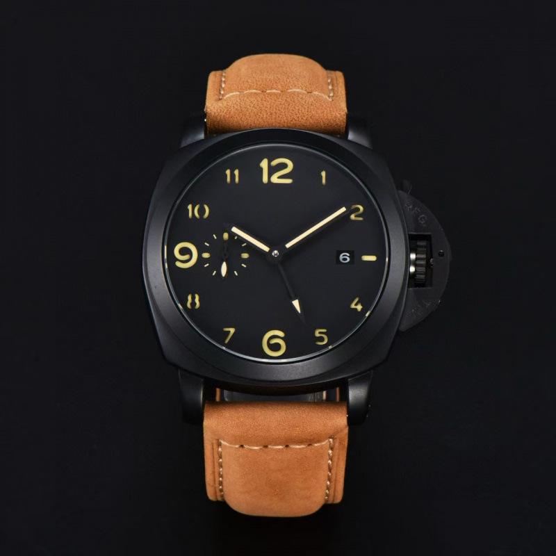Men's Luxury Carbon Fiber Sports Watch - Sea Buckthorn Dial, Lumino Series, Fully Automatic Mechanical