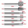 6 Stück HSS Fräsbohrer-Set Fräser Rotierendes Fräswerkzeug CNC Gravur Schleifwerkzeuge Holz Metall Fräser