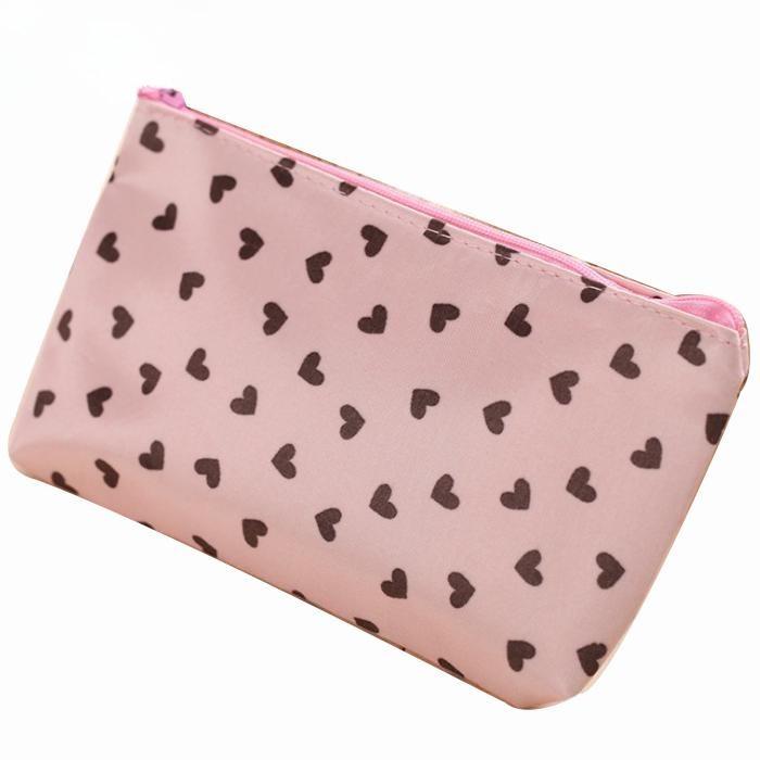 Waterproof Travel Makeup Bag, Non-Woven Portable Wash Bag, Large Capacity Skincare Storage Box