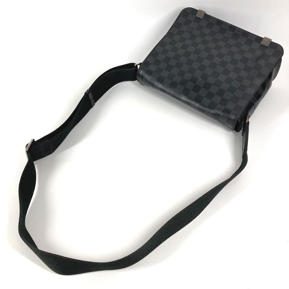 Louis Vuitton  N41028 Damier Graphite District PM NM Crossbody flap Shoulder Bag