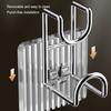 Self-adhesive Hook Washbasin Hooks Bathroom Storage Rack Luxury Organizer Bath Ball Towel Holder Hanger 2 Buckle
