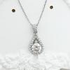 High-End Moissanite Water Drop Pendant Necklace for Women – Elegant, Versatile Gift Jewelry for Girlfriend