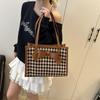 Sacs à bandoulière pour femmes Style coréen Nœud à carreaux Mode Polyvalent Doux Sacs fourre-tout Grande capacité Marque de luxe Nouveaux sacs à main Pour fille