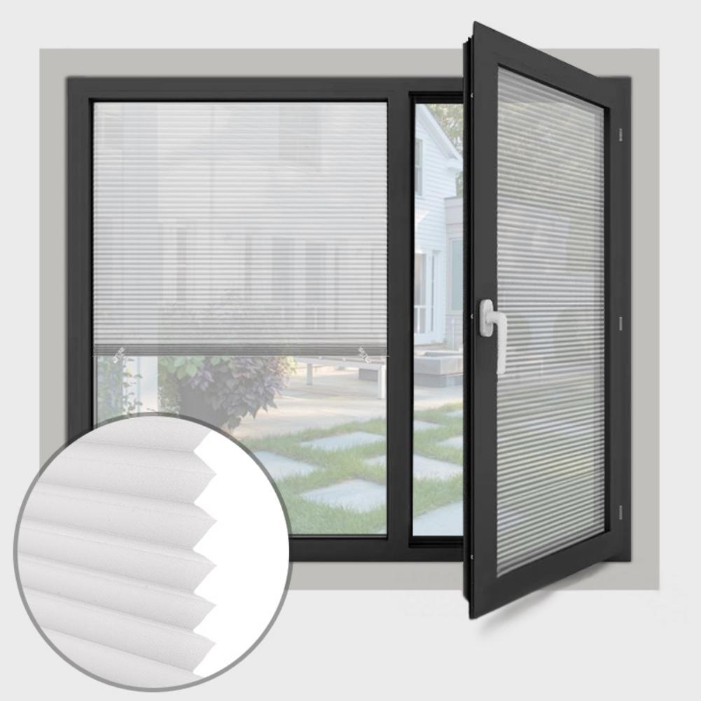 1pcs Semi-blackout Pleated Blinds Velcro Pleated Curtains