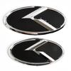 2 pezzi Per K5 Emblema Bagagliaio Auto Adesivo 3D Logo K Griglia Anteriore Badge Posteriore 2011-2013 Optima Forte 2009-2014