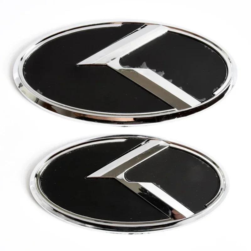 2 pezzi Per KIA K5 Emblema Bagagliaio Auto Adesivo 3D Logo K Griglia Anteriore Badge Posteriore 2011-2013 Optima Forte 2009-2014
