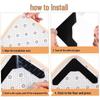 Washable Traceless Anti-slip Double-sided Carpet Fixing Stickers