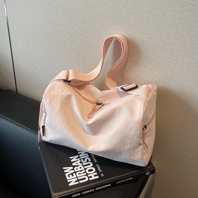 Korean version of casual cloth bag, large-capacity commute to work, shoulder messenger bag, light multi-pocket pillow bag, tote bag.