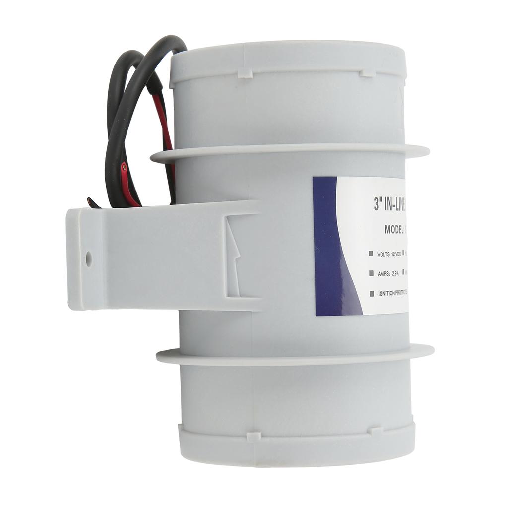 3 Inch Ventilation Fan Blower High Efficiency Stable Performance Plastic Inline Air Blower for