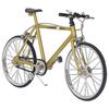 Mini Bicycle Model Metal Rubber Durable Sturdy High Simulation Detachable Bicycle Toy for Home