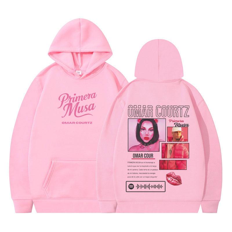 Rapper Omar Courtz Primera Musa 2025 Graphic Hoodie Men Women Hip-hop Pullover Comfort Streetwear Casual Aesthetic Sweatshirts