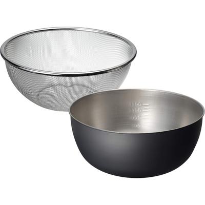 Wahei Freiz Tsubame Sanjo Okatte Merke Rustfritt Stål Sil og Bollesett 18cm OK-002