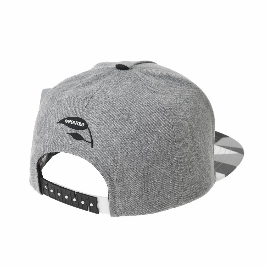 [Withmoons] Hut, Kappe, Gerader Schirm, Panda-Design, Gerade Kappe, Snapback Baseballkappe, Verstellbare Größe, TR2935 (grau)