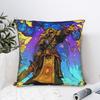 World of Warcraft Game  Pillow Cover  Soft Cushion Cover Retro Trendy Pillow Case For Living Room Sofa