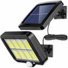 160COB Solar Split Wall Lamp 3 Mode Waterproof Motion Sensor Garden Street Lights Solar Lamp Garden Security Wall Light
