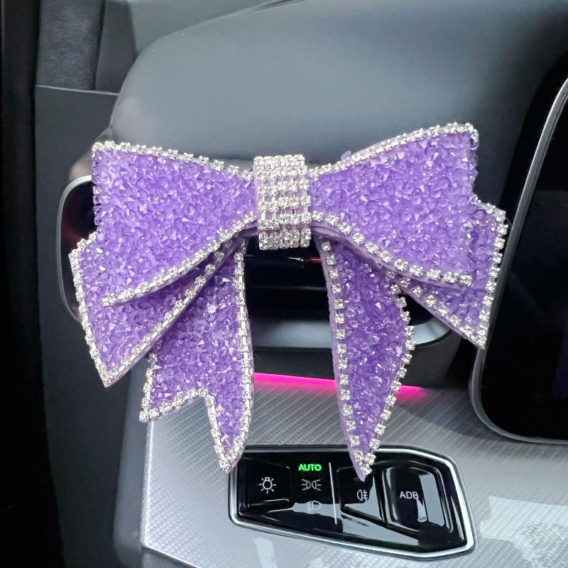 Car Perfume Clip Bow Air Outlet Decorations Car Air Conditioner Air Vent Interior Decoration Accessories