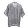 BLUE HAWAII Overall Handle Short Sleeve Aloha Shirt L Navy Open Collar Men's Used