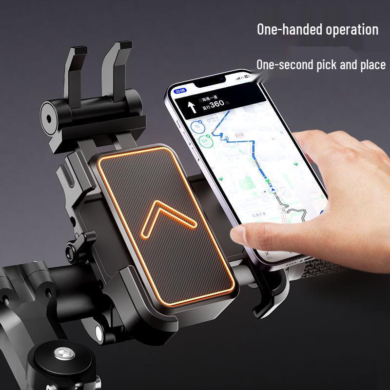 Anti-Shake Phone Holder for Mountain, Electric, and Road Bike Handlebars