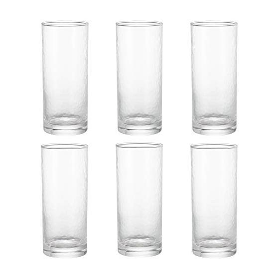 Toyo Sasaki Glass Tumbler Glass Life Container Long Tumbler 435ml Set of 6 Made in Japan Glass Cup Coffee Beer Highball Sour Chuhai 05064N