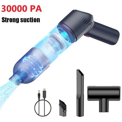 Brand New Potente 30000PA Aspirapolvere portatile Aspirapolvere portatile per auto domestica Senza fili Mini ricaricabile Tappeto bagnato e asciutto Bagno
