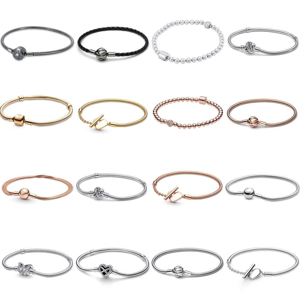 Nuovo Bracciale a Catena Osso di Serpente Moda Gioielli Fai da Te con Charm per Donne Regali di Compleanno Momento d'Amore Adatto