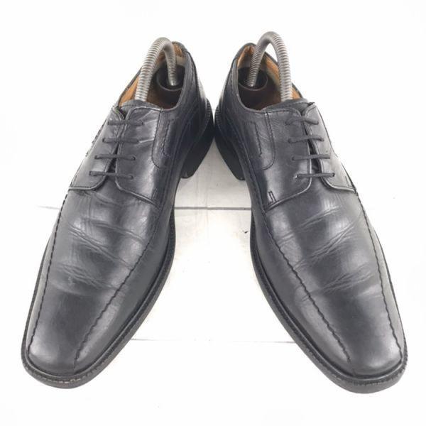 Royal Class Skórzane Buty Wizytowe Swirl Moc 26.5 Czarne Blucher Biznesowe(UŻYWANY)